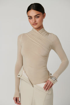 Amrita Bodysuit in Almond – Bodysuit