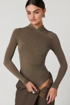 Amrita Bodysuit in Mink – Bodysuit