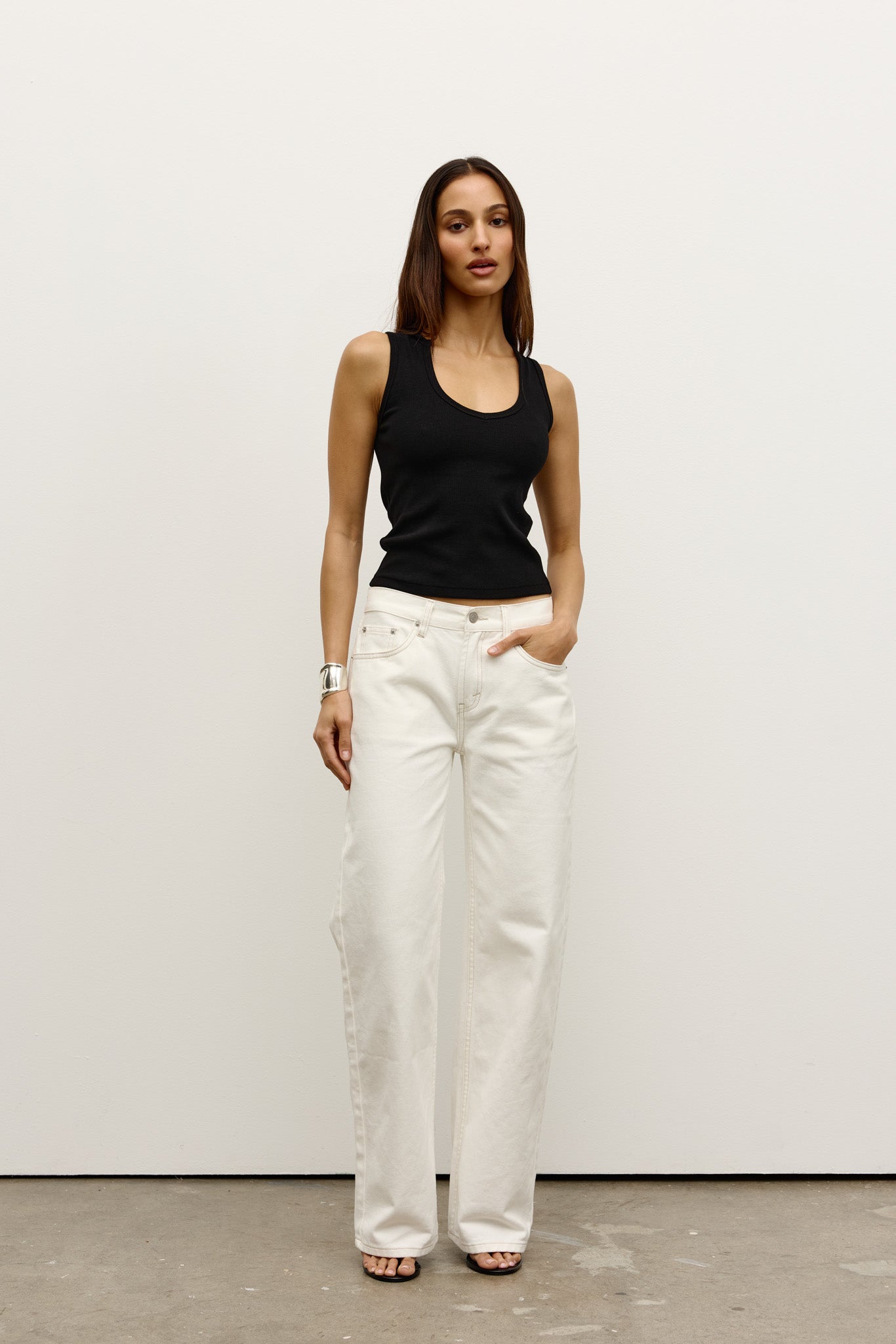 Avery Jean in Geisha White – Pant