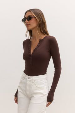 Lara Bodysuit in Chocolate – Bodysuit