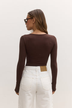 Lara Bodysuit in Chocolate – Bodysuit