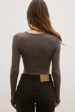 Edie Bodysuit in Smoke – Bodysuit