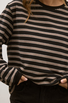 Lee Long Sleeve in Brown Stripe – Top