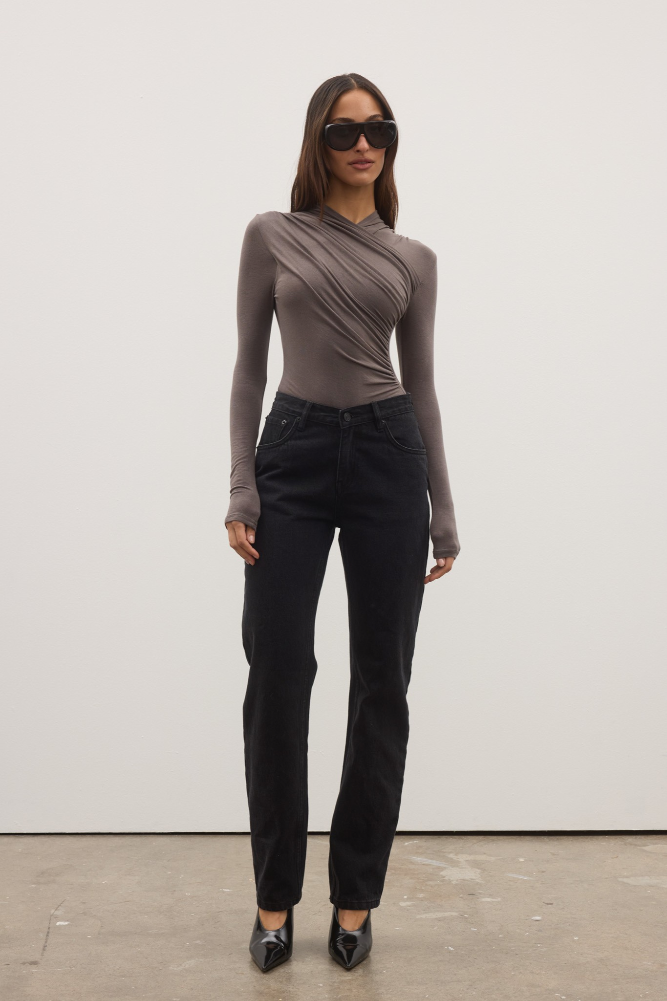 Amrita Bodysuit in Smoke – Bodysuit