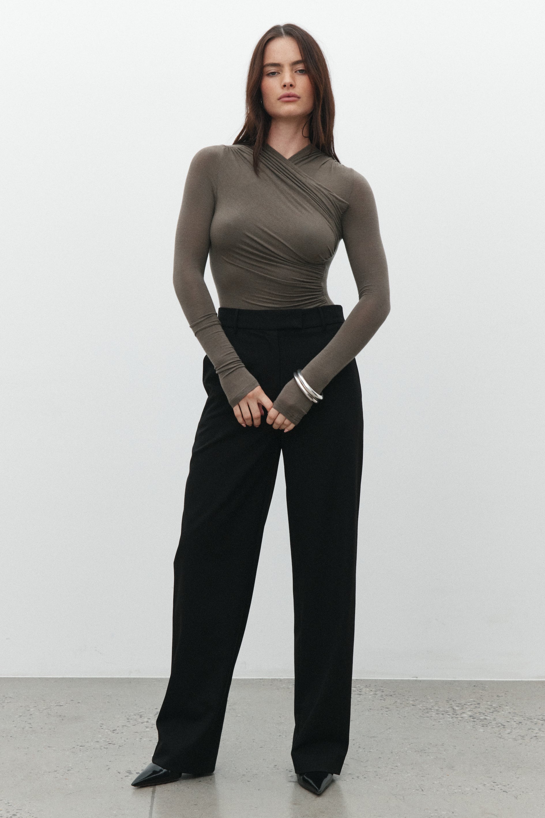 Amrita Bodysuit in Mink – Bodysuit
